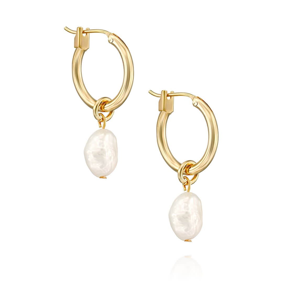 Pearl Earrings 14K Gold Silver Shani Jacobi Jewelry