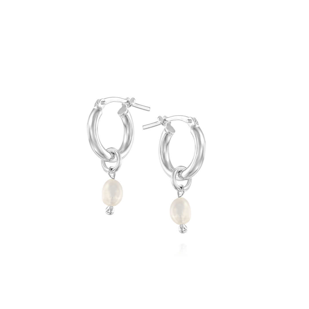 [wingbling] 925Silver☆Soli Swal Pearl Earrings Tiny Pearl Earrings - 925 Sterling Silver - Shani Jacobi Jewelry