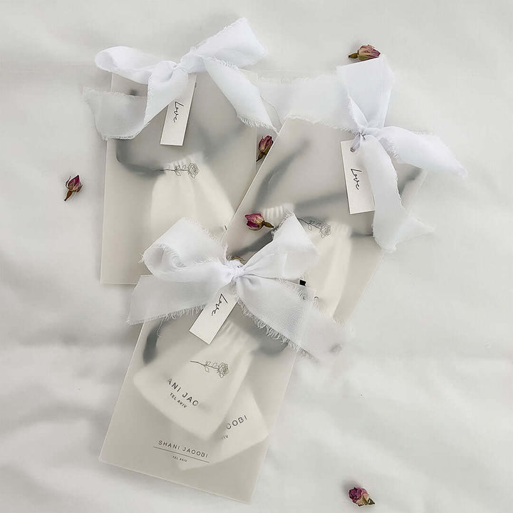 Beautifully packaged Nice Necklace in three elegant gift sets with ribbons and tags.