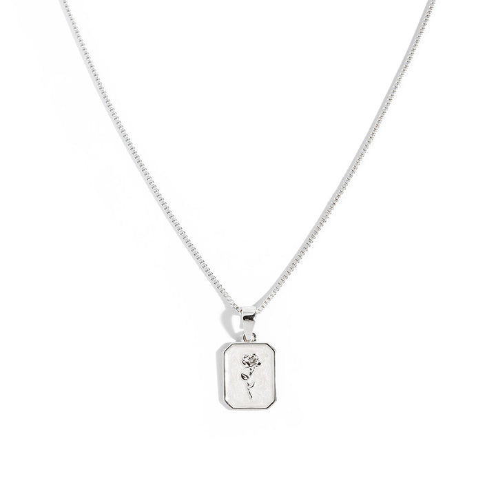 White Rose Necklace