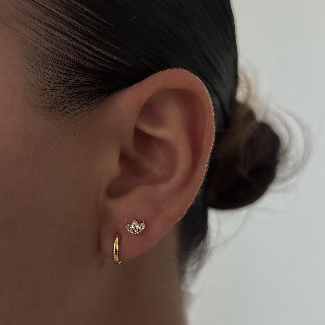 Crystal Crown Earrings