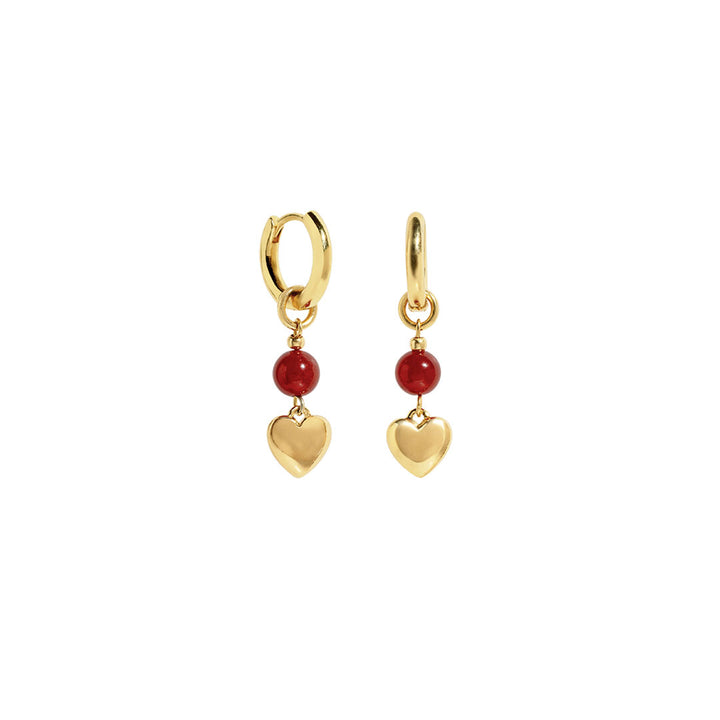 Nina Burgundy Earrings