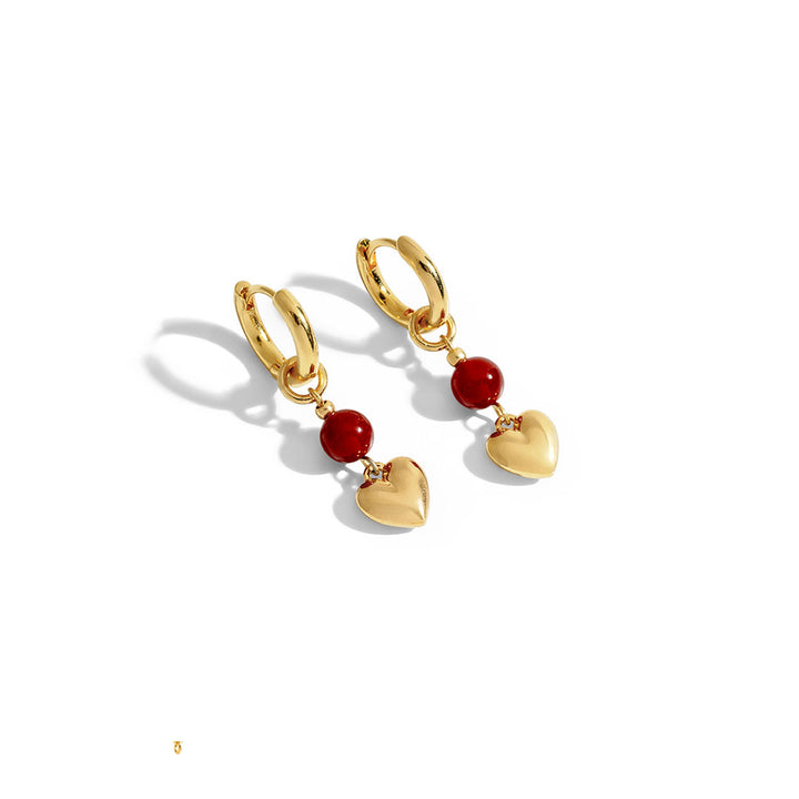 Nina Burgundy Earrings