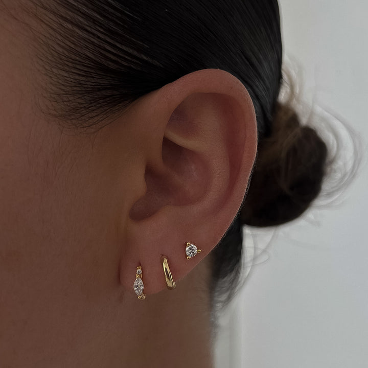 Crystal Dot Earrings