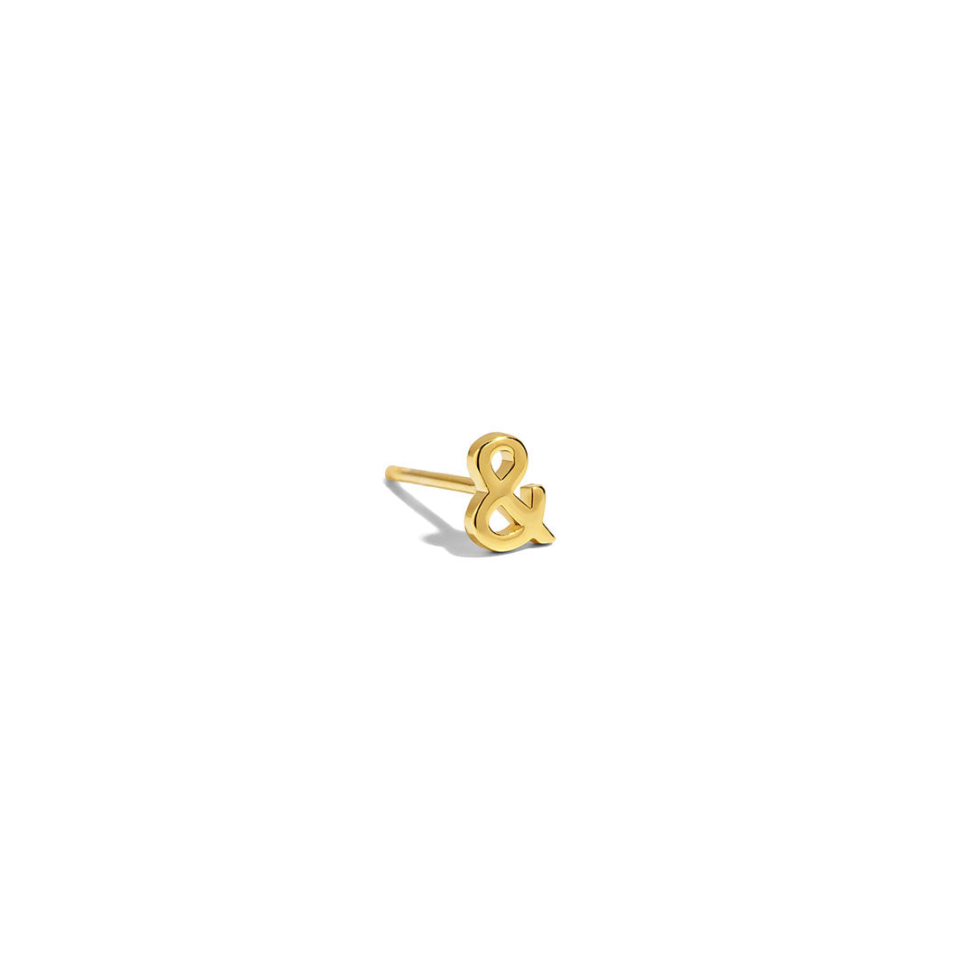 Ampersand Stud Earring