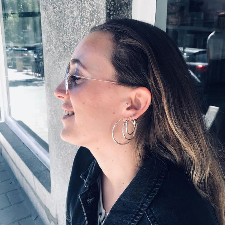 Charlotte Hoop Earrings - Shani Jacobi Jewelry