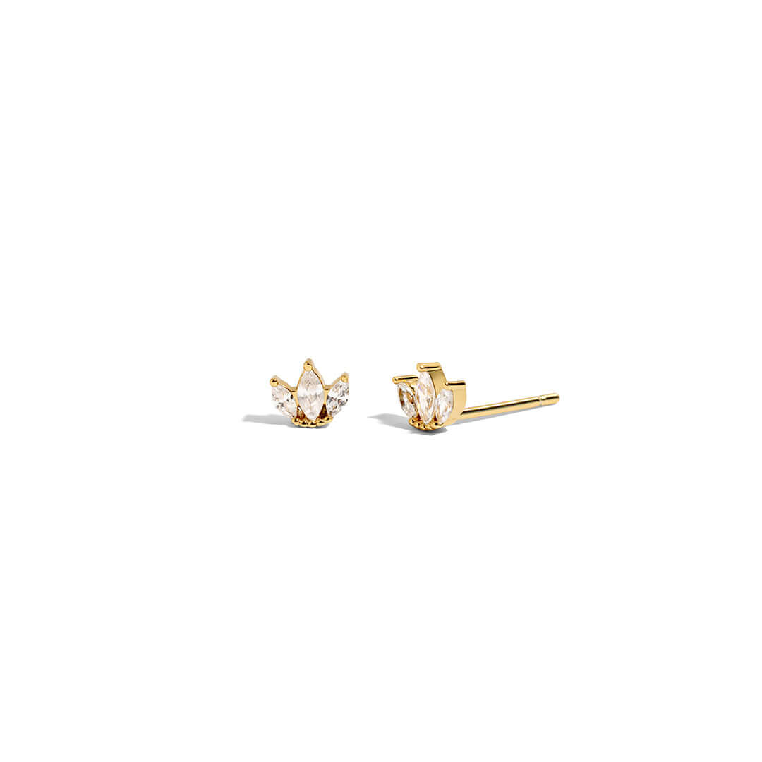 Crystal Crown Earrings