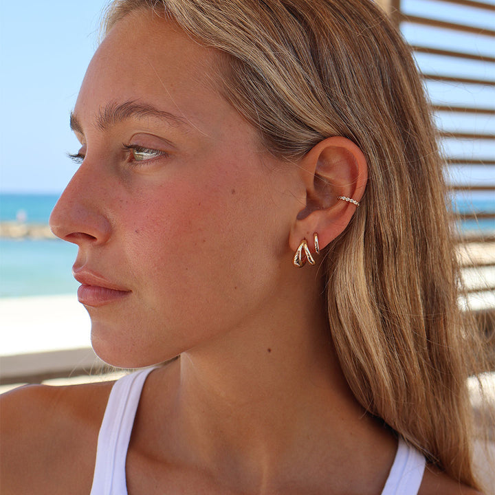 Double Moon Earrings