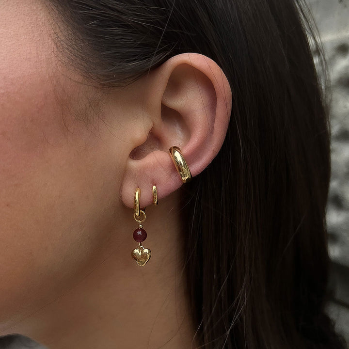 Nina Burgundy Earrings