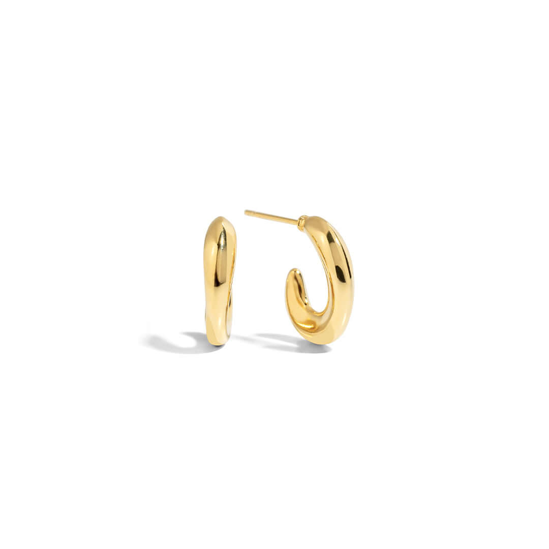 Coco Hoop Earrings, dainty gold hoops perfect for everyday wear and easy styling.