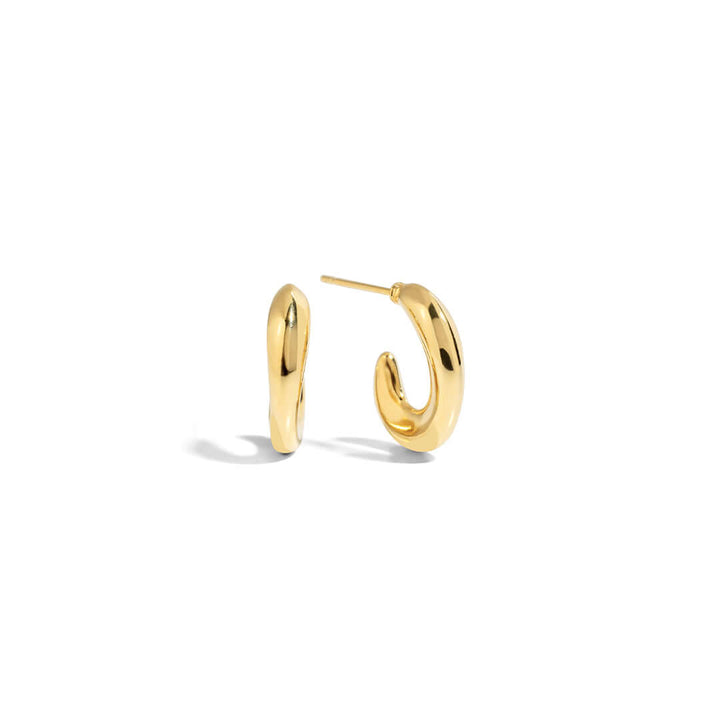 Coco Hoop Earrings, dainty gold hoops perfect for everyday wear and easy styling.