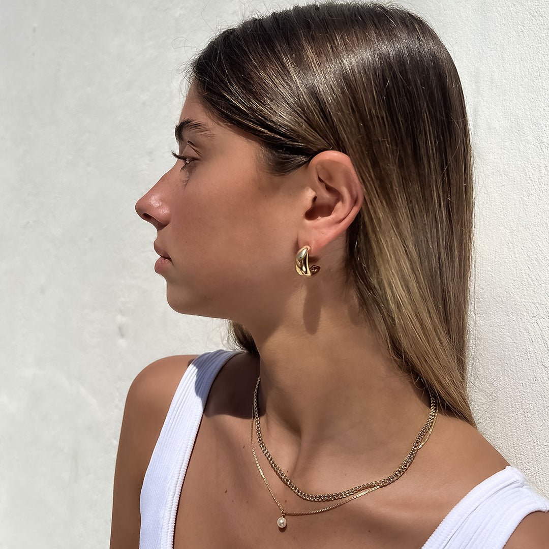 Hailey Moon Earrings - Shani Jacobi Jewelry