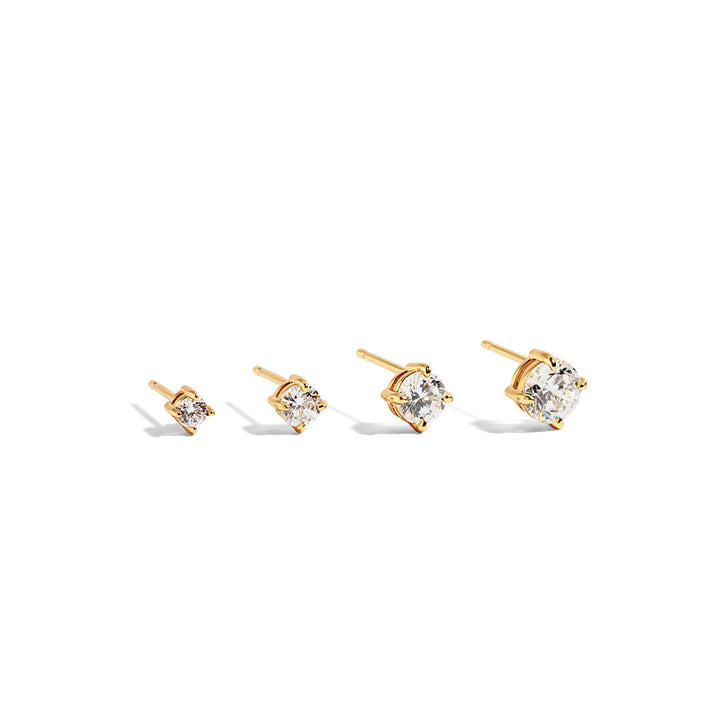 Lenny Round Crystal Earrings