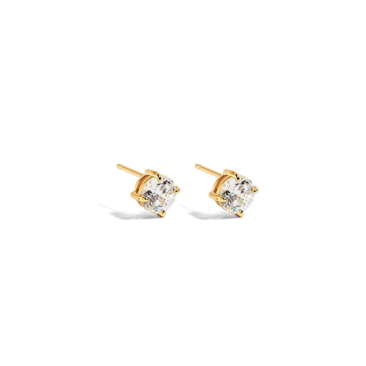 Lenny Round Crystal Earrings