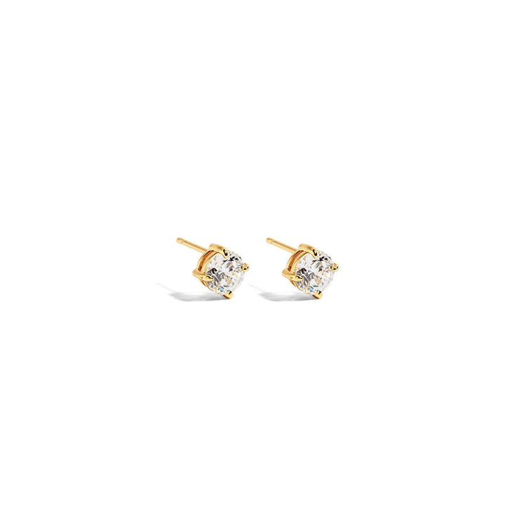 Lenny Round Crystal Earrings