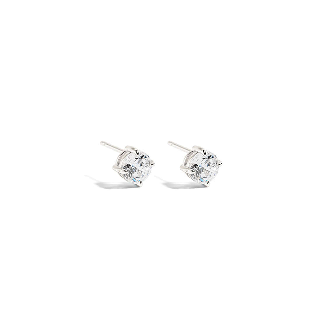Lenny Round Crystal Earrings