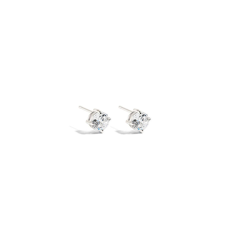 Lenny Round Crystal Earrings