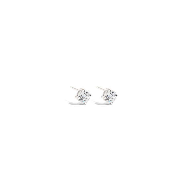 Lenny Round Crystal Earrings