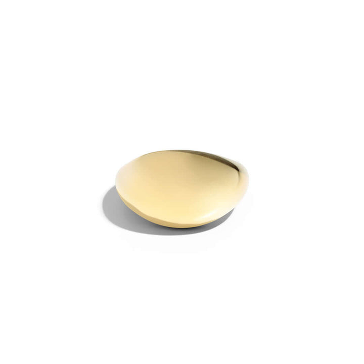 Olive Ring in teardrop shape, stylish gold statement piece for trendy fashion.