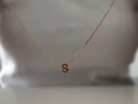 Tiny Initial Necklace