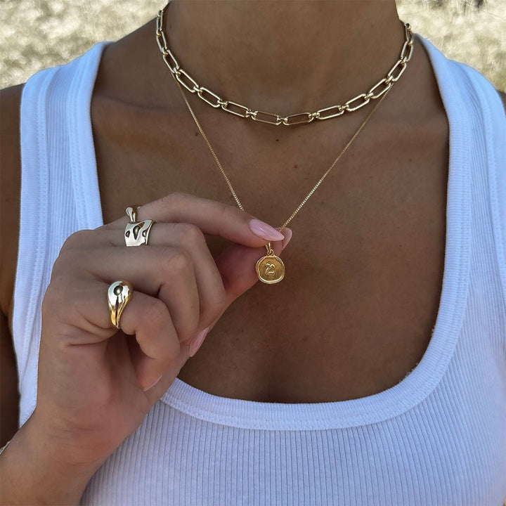 Romy Necklace (Hebrew) - Shani Jacobi Jewelry