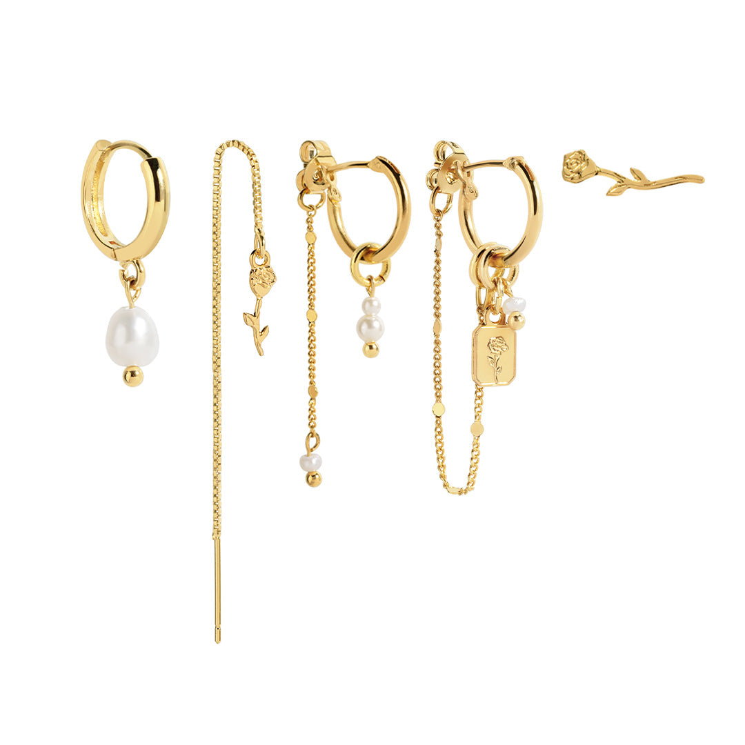 Rose Earring Set