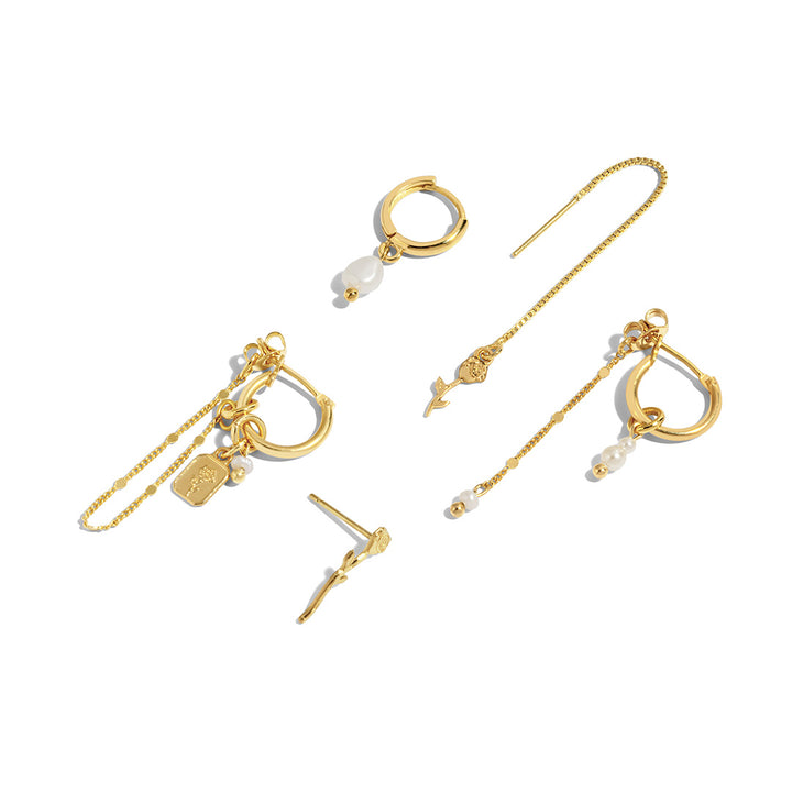 Rose Earring Set