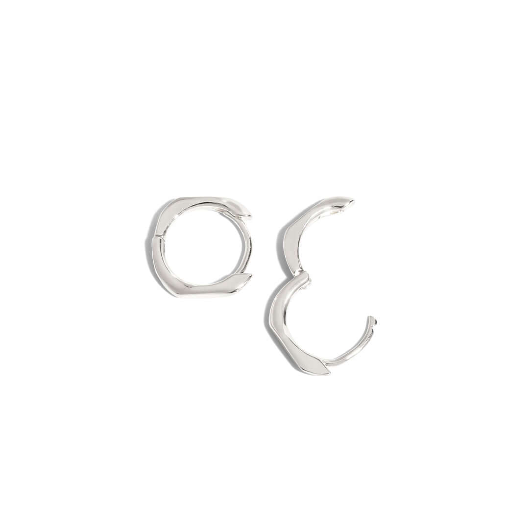 Claire Hoop Earrings in silver, lightweight, versatile hoops perfect for any occasion.