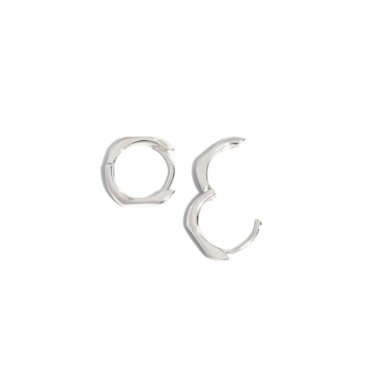 Claire Hoop Earrings in silver, lightweight, versatile hoops perfect for any occasion.