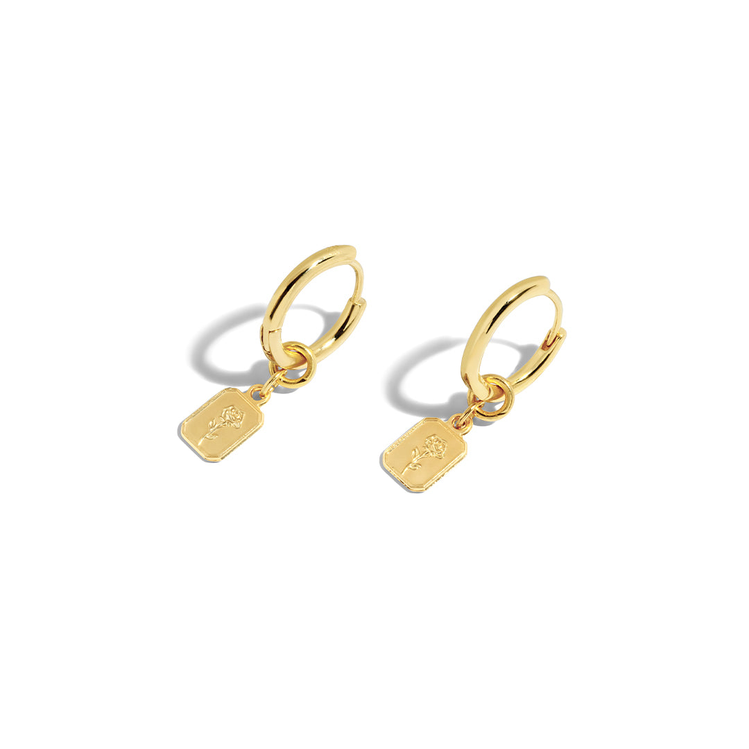 Vintage Rose Earrings