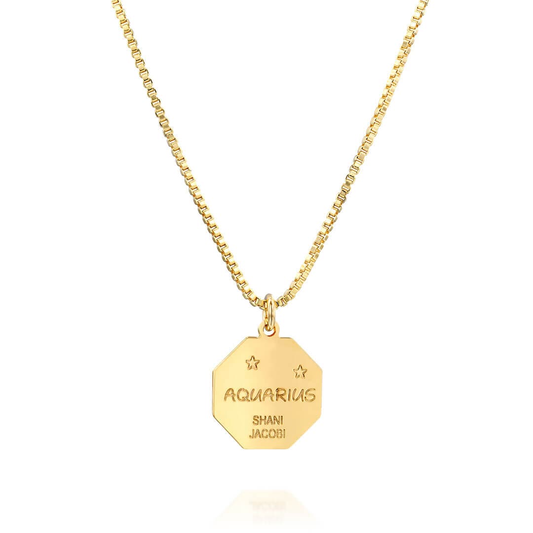 Zodiac Necklace - Aquarius - Shani Jacobi Jewelry