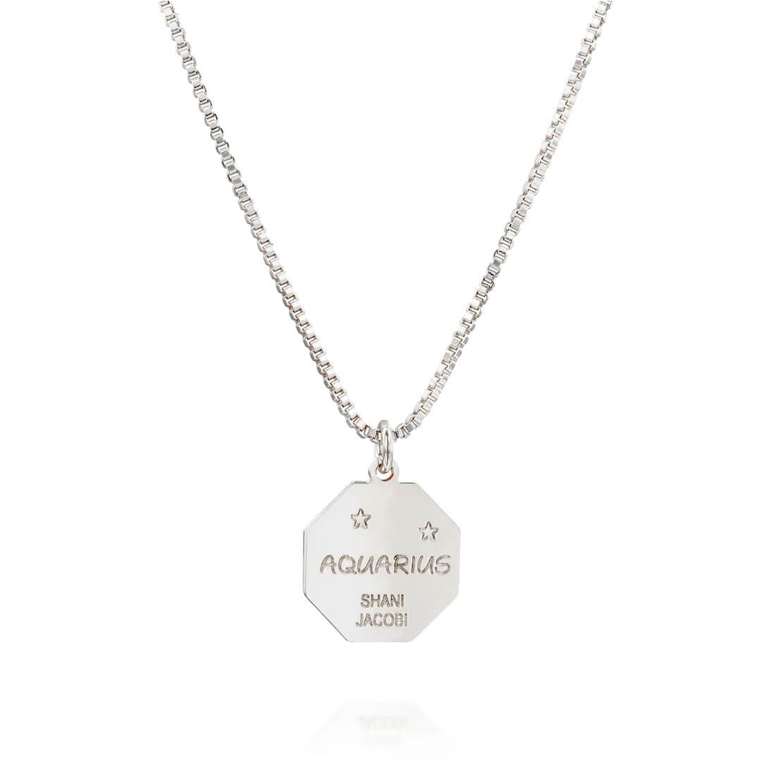 Zodiac Necklace - Aquarius - Shani Jacobi Jewelry