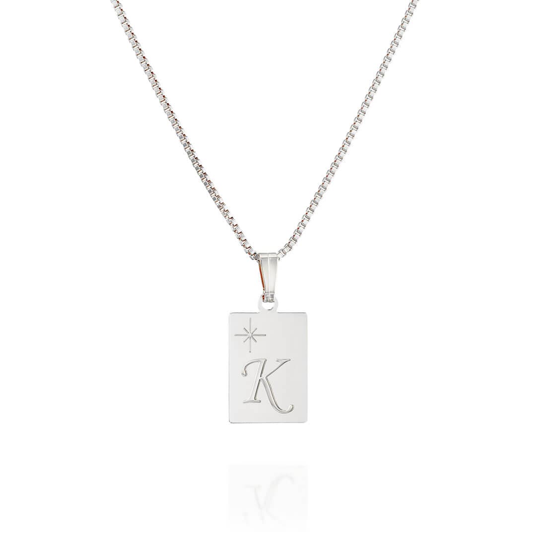 Initial Necklace - K