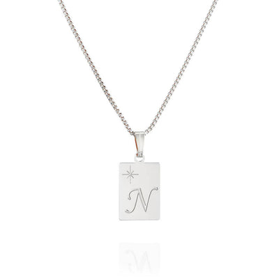 Initial Necklace - N