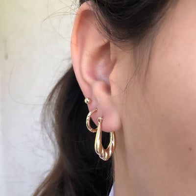 Tiny ball stud earrings